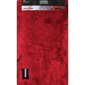 Коврик в ванную бордовый Суперлюкс прямоугол. одинар 500*800