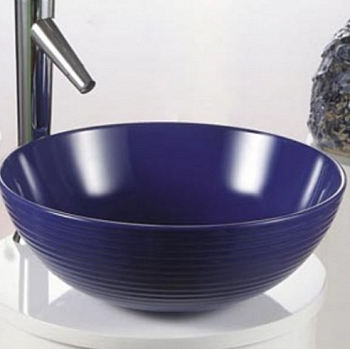 Фигурный умывальник MELANA 800-T4004-B1 синяя