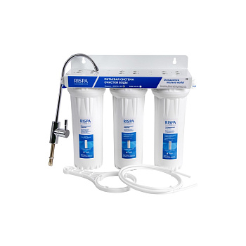Система очистки воды трехступенч. 10" с краном и картриджами