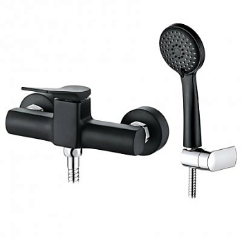 Смеситель L2075B для душевой кабины шаров.черный (латунь)LEDEME 