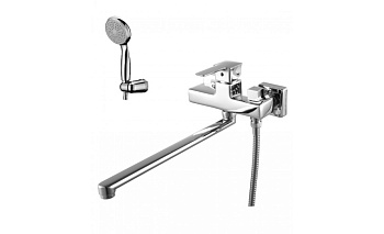 Смеситель LM3617С "Базис" универ. с плоским излив. LEMARK