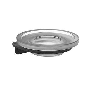 Мыльница, нерж NOА, черный матовый, IDDIS, NOABLG0i42										