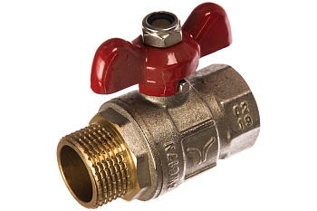 Кран шаровый,бабочка Н-В, 3/4