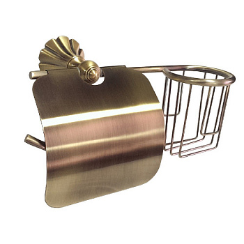 Держатель освежителя воздуха и туалетной бумаги с экраном под БРОНЗУ MAGNUS 95244