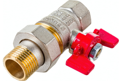 Кран шаровой с американкой Ду 15 (1/2") бабоч. ROMMER