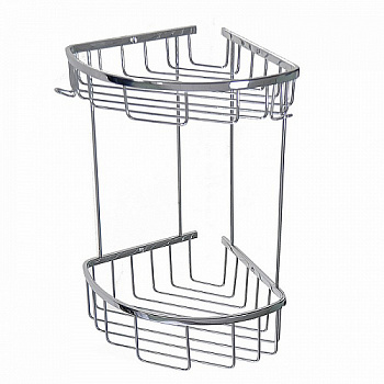 Полочка угловая овал двойная 18 см