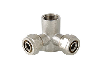 Водорозетка  16*1/2 для мпл трубы 2 вых.обжимная VTm334 Valtec 