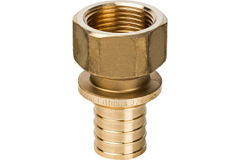 Переходник с внутренней резьбой 32xG 1" для труб из сшитого полиэтилена аксиальный STOUT 