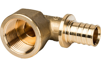 Угольник с внутренней резьбой 25xRp 3/4" для труб из сшитого полиэтилена аксиальный STOUT 