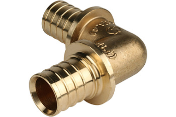 Угольник 90° 16 для труб из сшитого полиэтилена аксиальный STOUT 