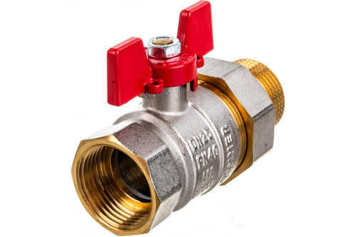 Кран шаровой с американкой Ду 25 (1") бабоч. ROMMER