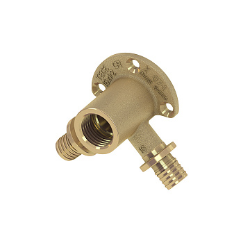 Тройник угловой с настен. креплением 16*1/2*16 ТЕСЕ 