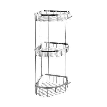 Полочка угловая овальная тройная 22 см TITAN 77255 Sanaks