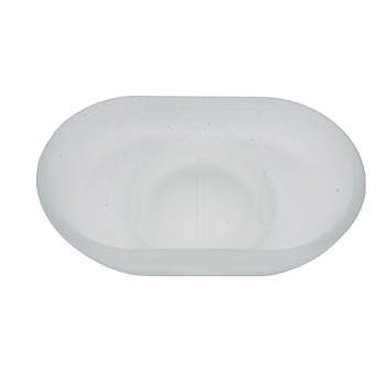 Мыльница стеклянная без крепежа 010704-м