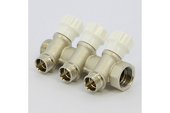 Коллектор регул. с вент. 3 вых. 3/4*1/2 НВ никелир. ITAP