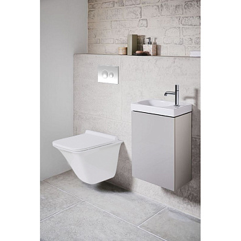 Сет 3в1 Инсталляция LORANTO+кл.круглая белая +унитаз CANTO белый