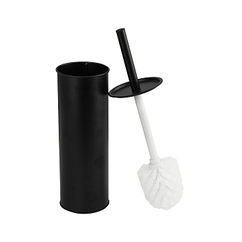 Ерш для унитаза Черный напольный  из нерж САНАКС 2415