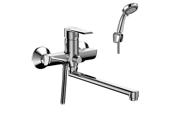 Смеситель одноруч. универсальный с плоским поворотным изливом 350 мм RS28-33  ROSSINKA