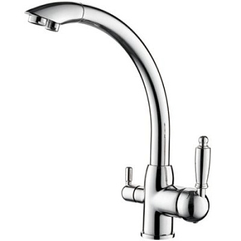 Смеситель L4455-3 для кухни c выходом для питьевой воды (латунь) LEDEME