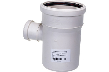 Тройник Ду110*50*90º бесшумный Sinikon