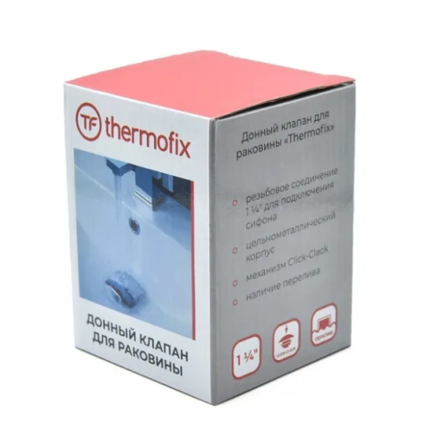 Донный клапан с переливом Thermofix (DZ-6G), цинк золотой