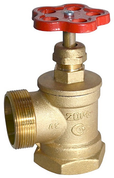 Клапан пожарный КПЛМ 50-1 (угловой 90°) муфта-цапка