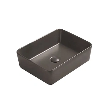 Раковина накладная МАТОВАЯ ТЕМНО-СЕРАЯ 480*370*130 R7050MDH REDO