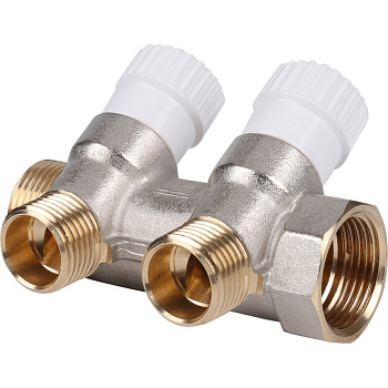 Коллектор распределительный 3/4"х1/2" 2 выхода STOUT