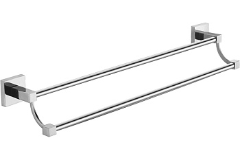 Полотенцедержатель трубчатый двойной, хром RINA  AZARIO