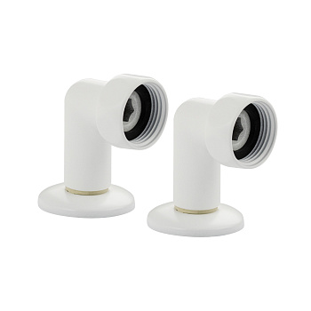 Угол д/полотенц. 1`*1/2 (г/ш) пара белый САНАКС