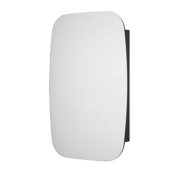 Зеркало-шкаф Сохо 60 Графит лев.