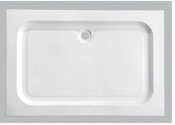 Поддон акрил 80х120х15 прямоугольный (с сифоном) ABS04