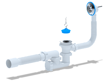 Сифон Ани ванны регулируемый 1,1/2*40 E255