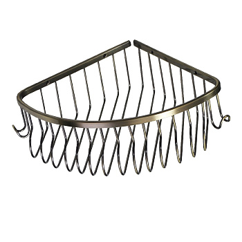 Полочка одинарная угловая овальная под БРОНЗУ MAGNUS 95350