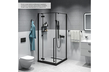 Душевое ограждение Slide черный профиль хром SLI6BS0i23 IDDIS