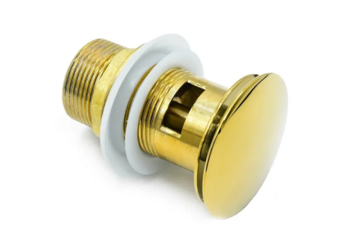 Донный клапан с переливом Thermofix (DZ-6G), цинк золотой