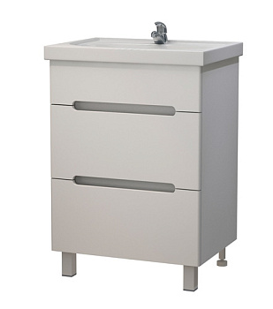 Тумба Сиэтл 60 + раковина Фостер  60 DB2 бел.  