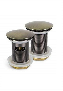 Донный клапан матовый бронзовый без перелива RT201MQG