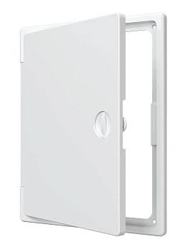 Люк-дверца EVECS (белая, пластик, ревиз., наклад., с ручкой задвижкой 200*250) ЛТ 2025 П