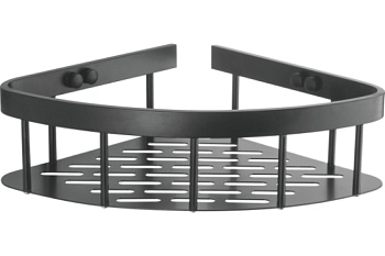 Полка угловая черная авиационный алюминий  L5507-1 LEDEME