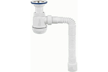 Сифон ВИР унив. МИНИ элит с нерж. выпуск 1 1/2- 40/50 бут. с гиб. тр.