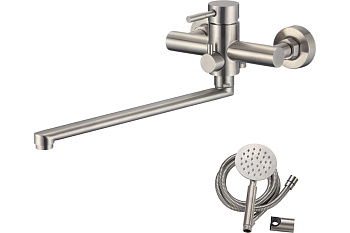 Смеситель для ванны с длинным изливом нержавеющая сталь BALEAR 13221BL OLIVE'S