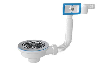 Выпуск для сифона 3 1/2 с переливом NOVA 1039