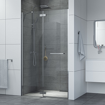 Душевая дверь распашная Slide глянцевый ал.проф., 120*195,  IDDIS SLI6CH2i69