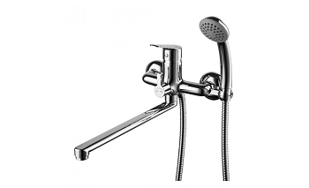 Смеситель LM6551С универсальный излив плоский повор.30см хром Партнер LEMARK