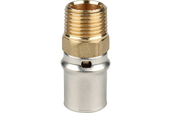 Переходник 1/2*20 с наружной резьбой пресс STOUT