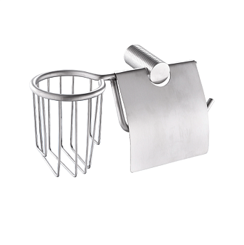 Держатель освежителя воздуха и туалетной бумаги с экраном нерж. с рез.креплением GFmark 81244