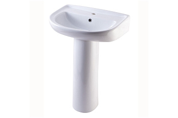 Умывальник 2-ой вел "РЕССА" с 1 отв. белый