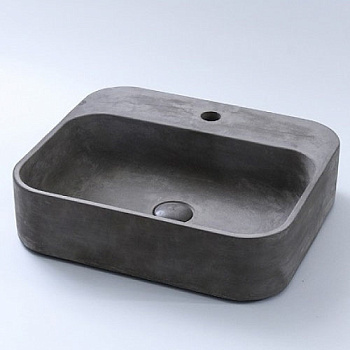 Раковина из бетона RB007-DG на столешницу темно-серая 500*420*125М