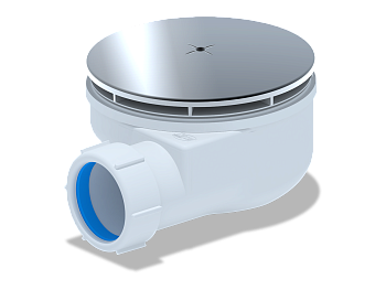 Сифон для душевого поддона 1/2 90*53 хром